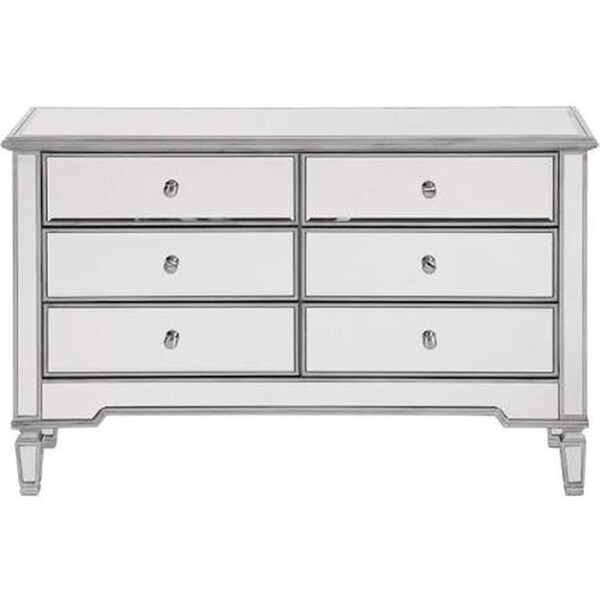 Convenience Concepts Chamberlan Dresser, Silver Paint - 32 X 48 X 18 In. - HI2606