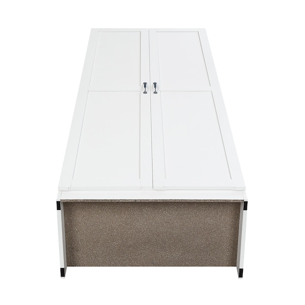 Manhattan Comfort Hopkins Storage Closet 2.0 in White - 2GLF-WH
