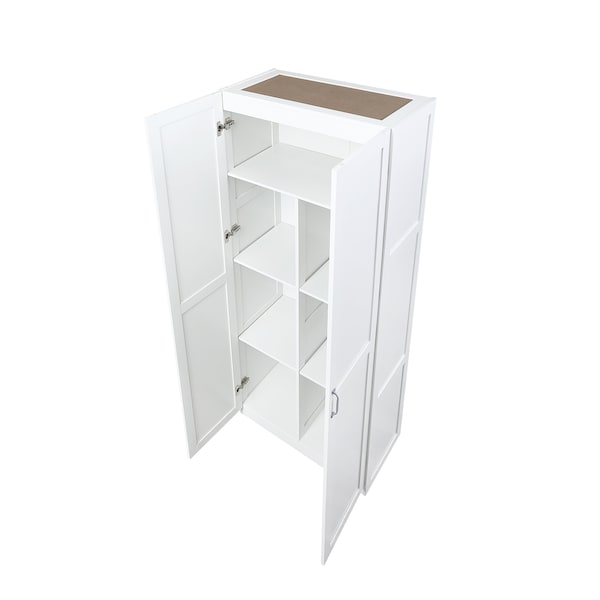Manhattan Comfort Hopkins Storage Closet 2.0 in White - 2GLF-WH