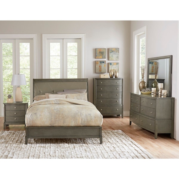 Homelegance Cotterill Bedroom Dresser, Grey - 1730GY-5