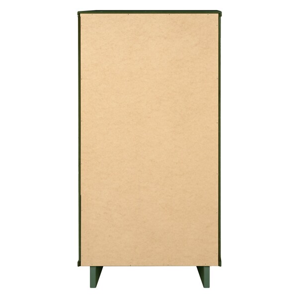 Manhattan Comfort Granville Tall 23.62 Narrow Dresser in Sage Green - DR-5003