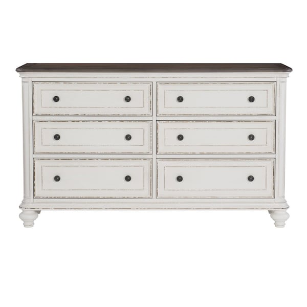 Homelegance Baylesford Bedroom Dresser, White - 1624W-5