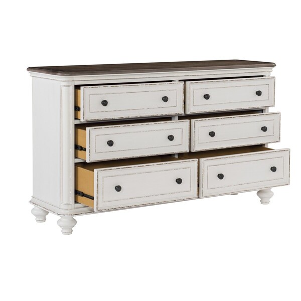 Homelegance Baylesford Bedroom Dresser, White - 1624W-5