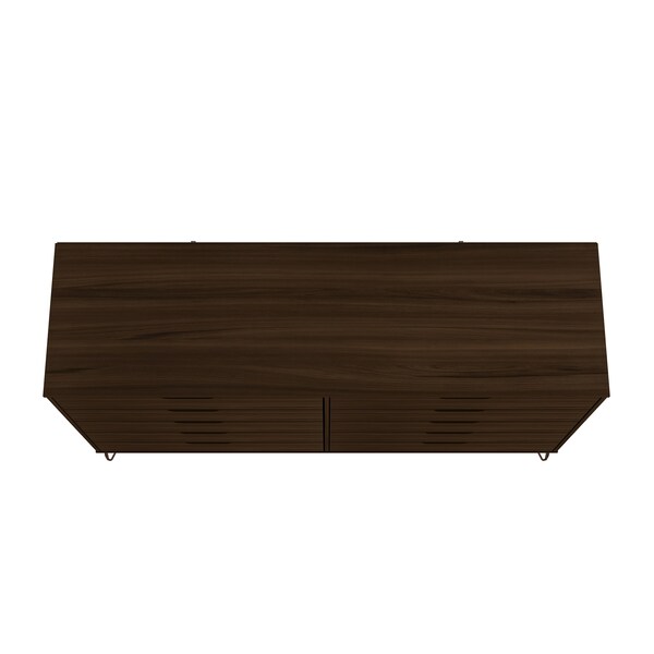 Manhattan Comfort Rockefeller 10-Drawer Double Tall Dresser in Brown - 156GMC5