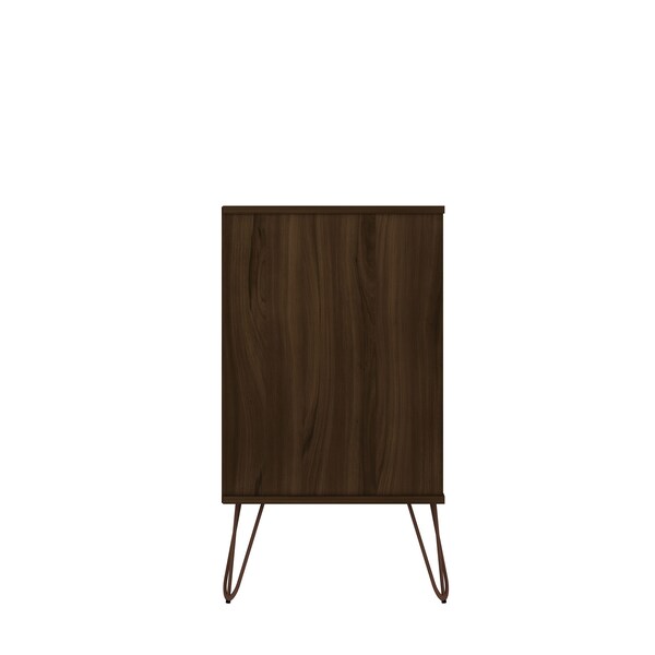 Manhattan Comfort Rockefeller 10-Drawer Double Tall Dresser in Brown - 156GMC5