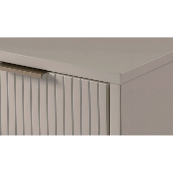 Manhattan Comfort Granville Tall 23.62 Narrow Dresser in Light Grey - DR-5006