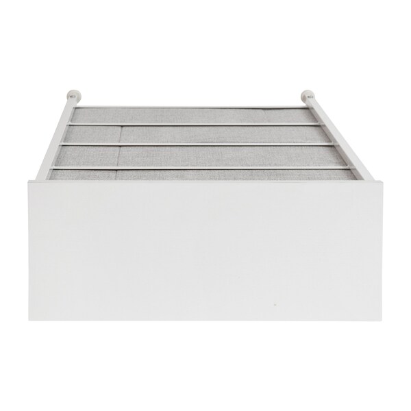 Flash Furniture White/Gray 4 Drawer Slim Dresser Organizer - WX-5L203-WH-GR-GG