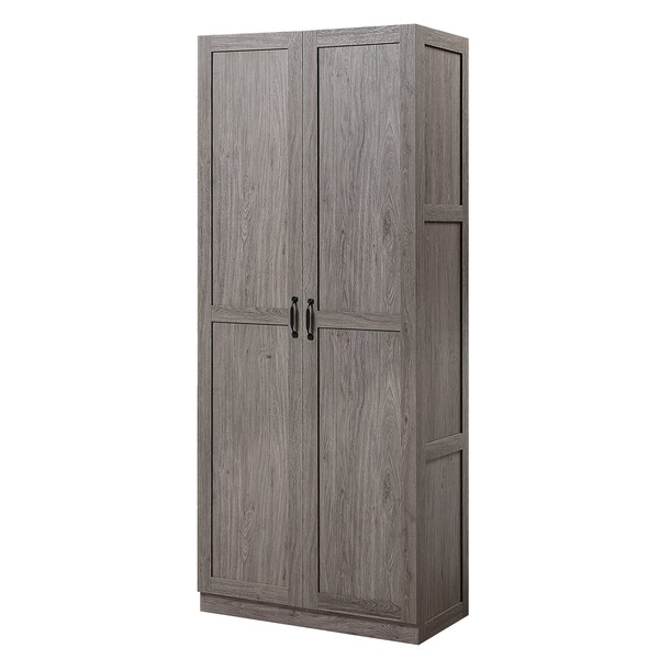 Manhattan Comfort Hopkins Storage Closet 2.0 in Grey - 2GLF-GY