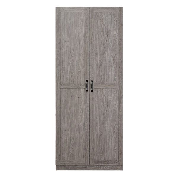 Manhattan Comfort Hopkins Storage Closet 2.0 in Grey - 2GLF-GY