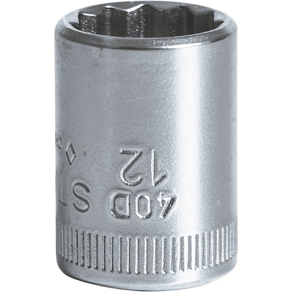Stahlwille Tools 6, 3 mm (1/4") Sockets Size 12 mm L.23 mm - 01030012