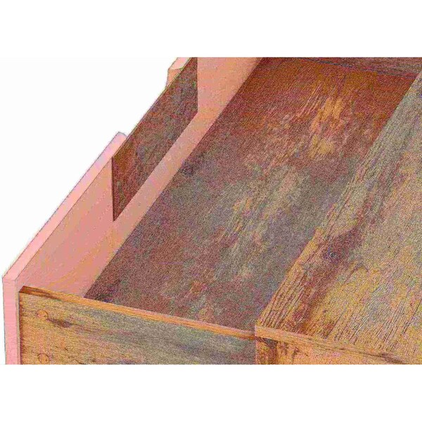 Manhattan Comfort Rockefeller Dresser in Nature and Rose Pink (Set of 2) - 2-103GMC6