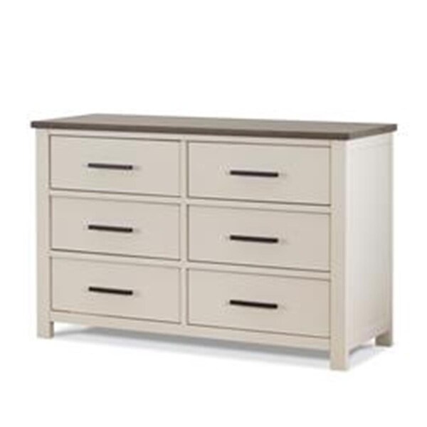 Sorelle Furniture 50 x 19 x 32 in. Westley Double Dresser, Chocolate Bisque - 8160-CB