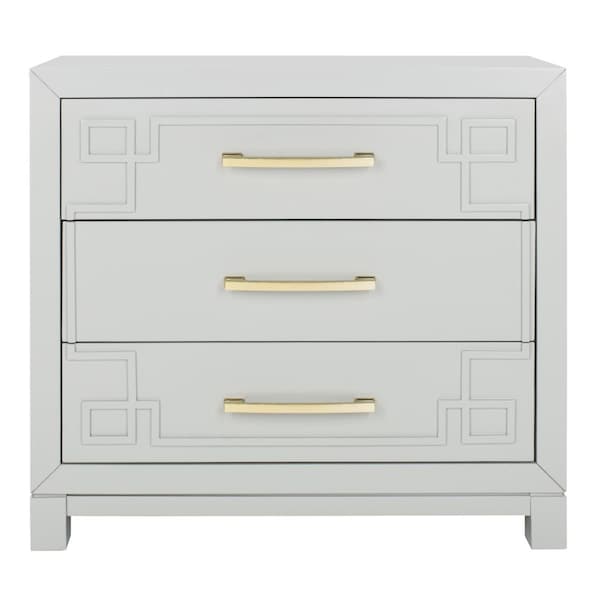 Safavieh Raina 3 Drawer Chest; Grey & Gold - CHS6412D
