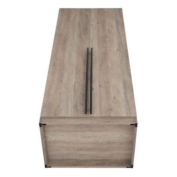 Manhattan Comfort Lee Wardrobe Closet 3.0 in Rustic Grey, 2PK - 2-WC003-GY