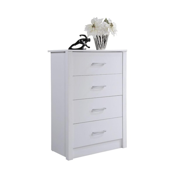 Made-To-Order 4-Drawer Chest, White - MA2584730
