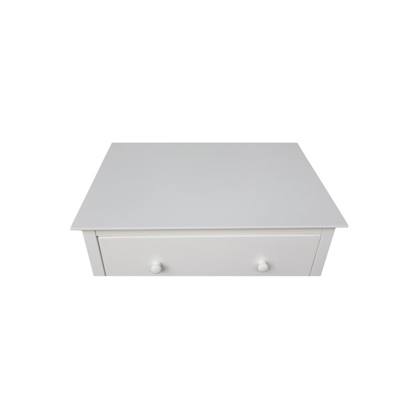 International Concepts Solid Wood Bedroom Dresser/Chest with 3 Drawers, White - BD08-8003