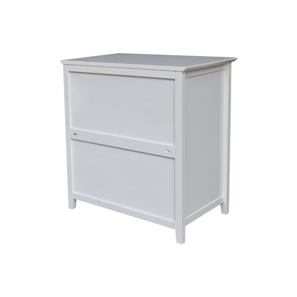International Concepts Solid Wood Bedroom Dresser/Chest with 3 Drawers, White - BD08-8003