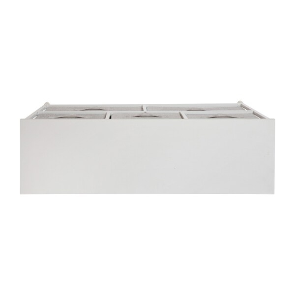 Flash Furniture White/Gray 5 Drawer Storage Chest Organizer - WX-5L206-X-WH-GR-GG