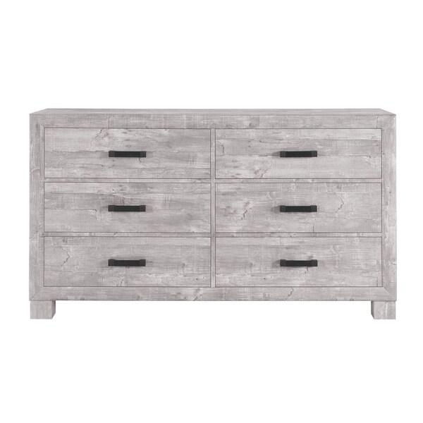 Global Furniture Usa Farmhouse Glam Paper Nolan Grey Dresser - 2294