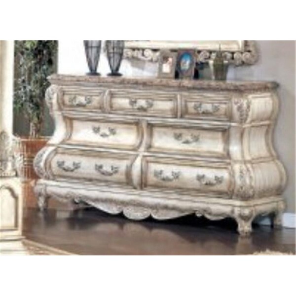 Myco Furniture Calidonian Whitewash Dresser - CA6627DR