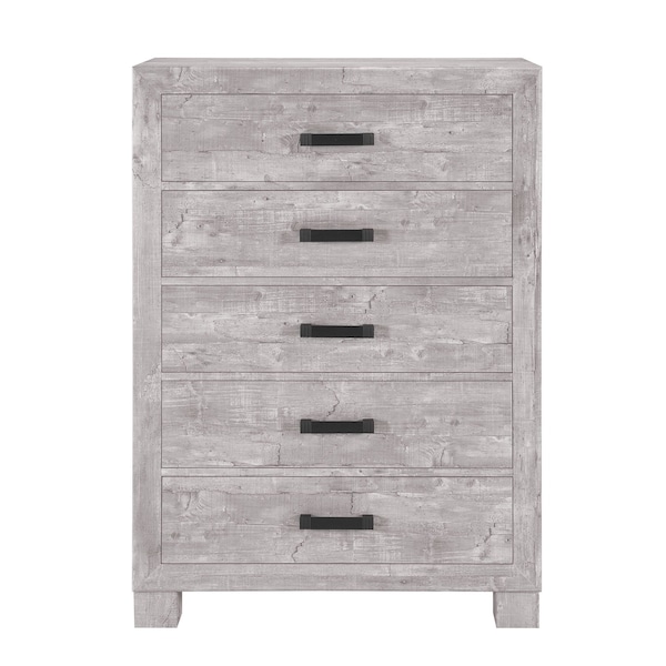Global Furniture Usa Farmhouse Glam Paper Nolan Grey Chest - 2293