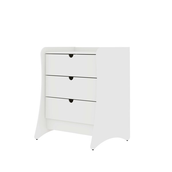 Manhattan Comfort Coney Dresser in White - 182GMC1