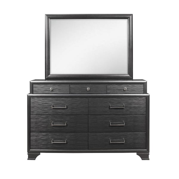 Gfancy Fixtures Grey Dresser with 9 Drawers - GF3643973