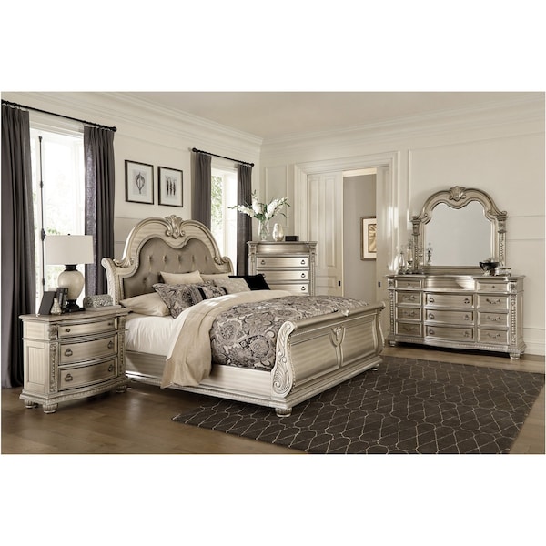 Homelegance Cavalier Bedroom Dresser, Silver - 1757SV-5