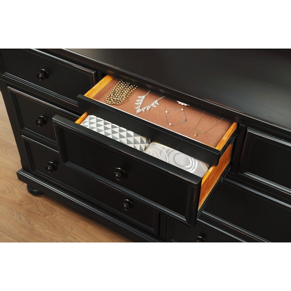 Homelegance Laurelin Bedroom Dresser, Black - 1714BK-5