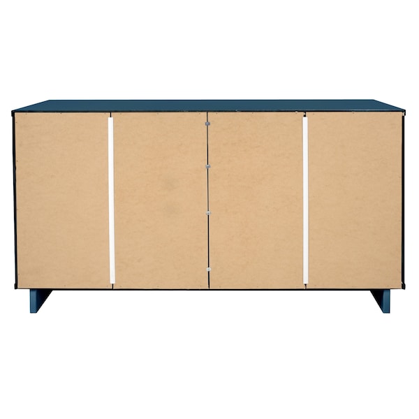 Manhattan Comfort Granville 55.07 Double Wide Dresser in Midnight Blue - DR-5034