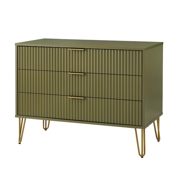 Manhattan Comfort DUMBO Dresser in Olive Green - DR001-OG