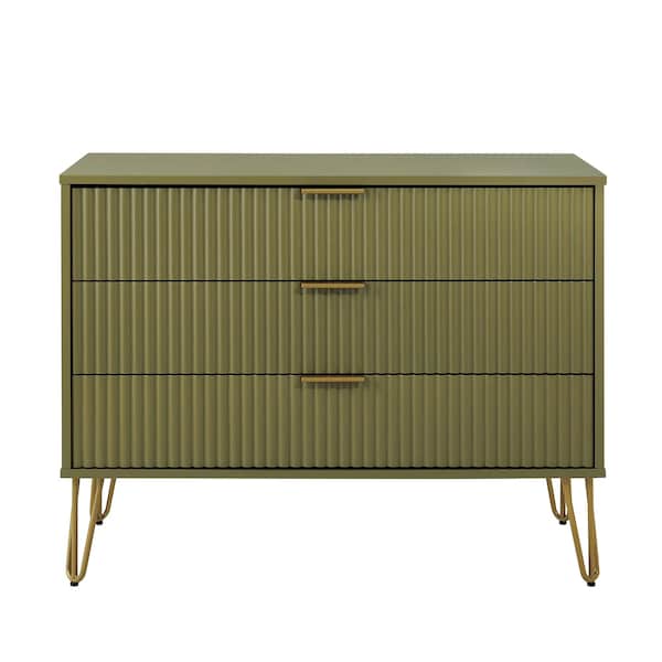 Manhattan Comfort DUMBO Dresser in Olive Green - DR001-OG
