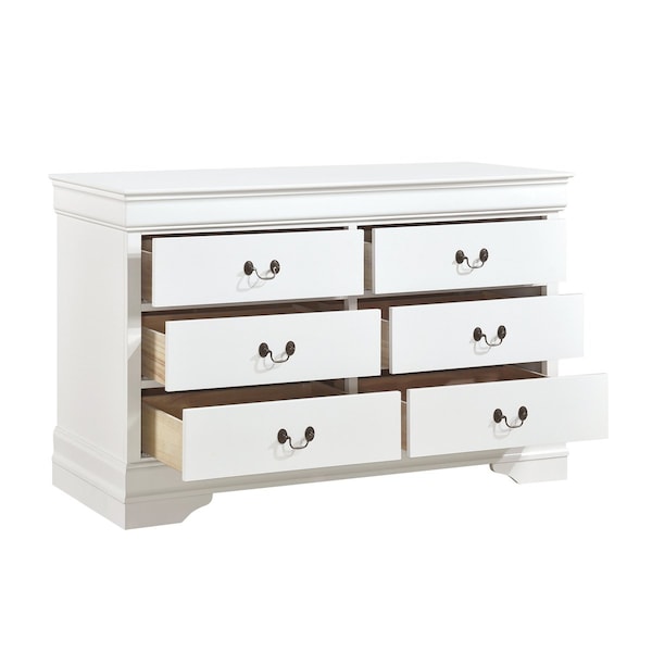 Homelegance Mayville Bedroom Dresser, White - 2147W-5