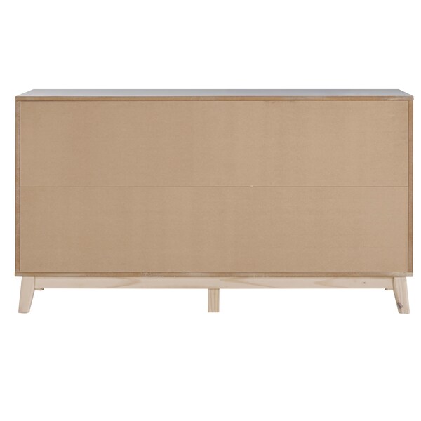 Alaterre Furniture MOD 60"W 6-Drawer Double Dresser - AJMD0320WH