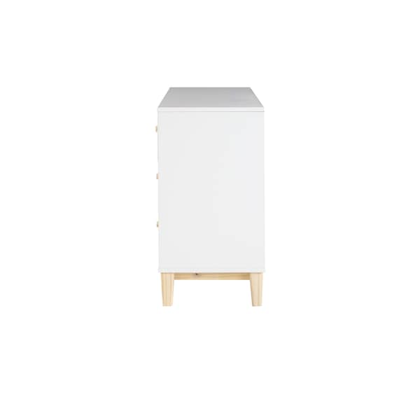 Alaterre Furniture MOD 60"W 6-Drawer Double Dresser - AJMD0320WH