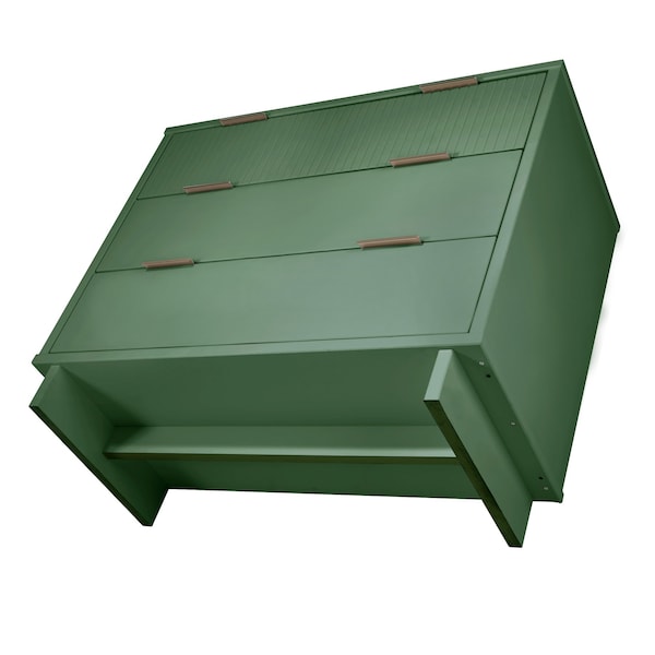 Manhattan Comfort Granville 38.18 Standard Dresser in Sage Green - DR-5013