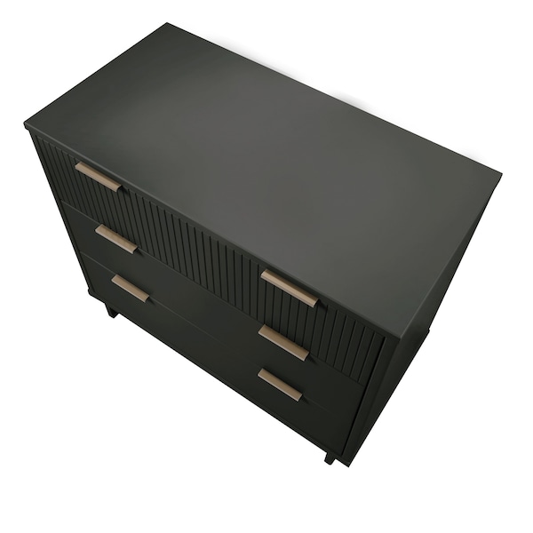 Manhattan Comfort Granville 38.18 Standard Dresser in Dark Grey - DR-5015
