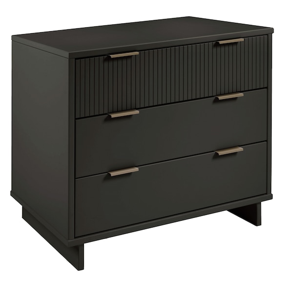 Manhattan Comfort Granville 38.18 Standard Dresser in Dark Grey - DR-5015