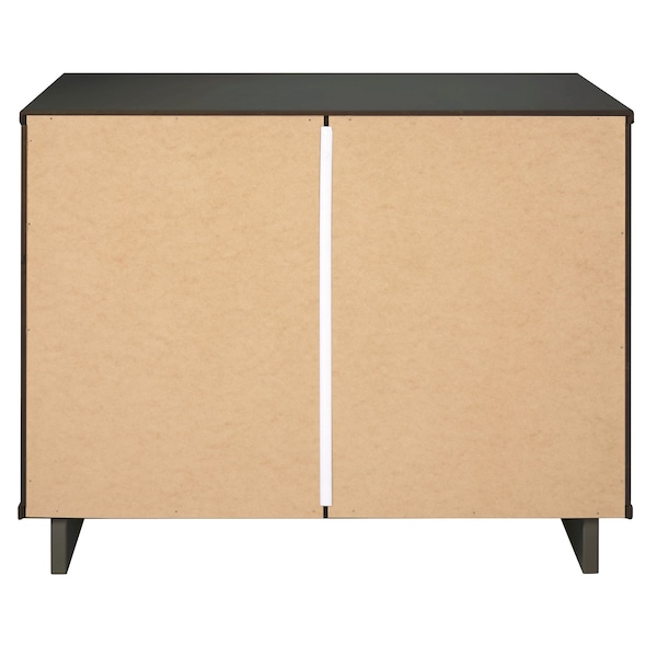 Manhattan Comfort Granville 38.18 Standard Dresser in Dark Grey - DR-5015