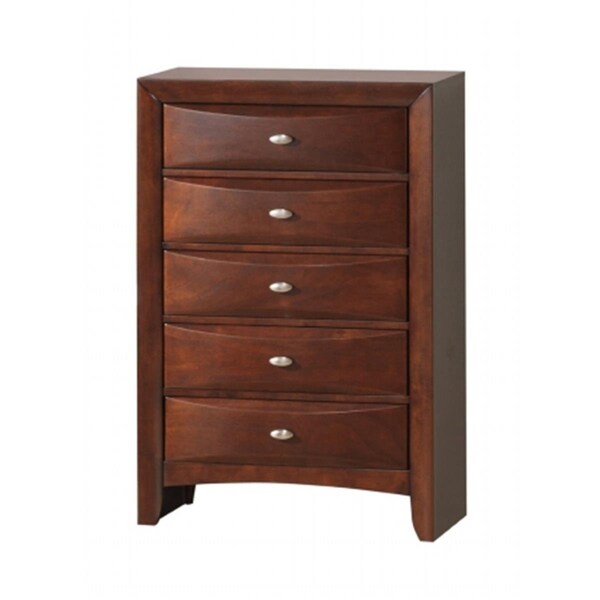 Convenience Concepts LINDA FD0011B -M-CH M Linda Chest Drawers, New Merlot - HI299653