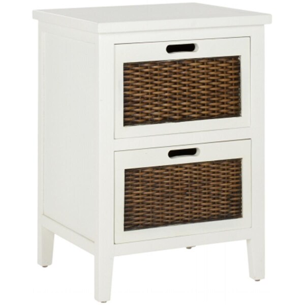 Safavieh Jonah Night Table - White - AMH6531D