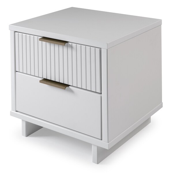 Manhattan Comfort Granville Nightstand 2.0 in White - NS-5011