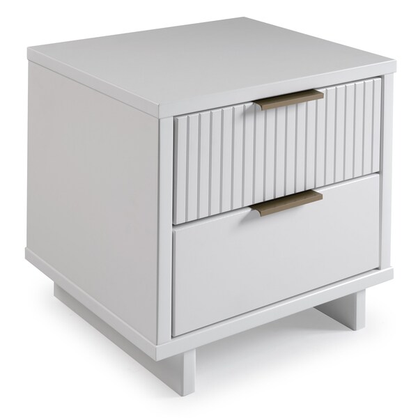Manhattan Comfort Granville Nightstand 2.0 in White - NS-5011