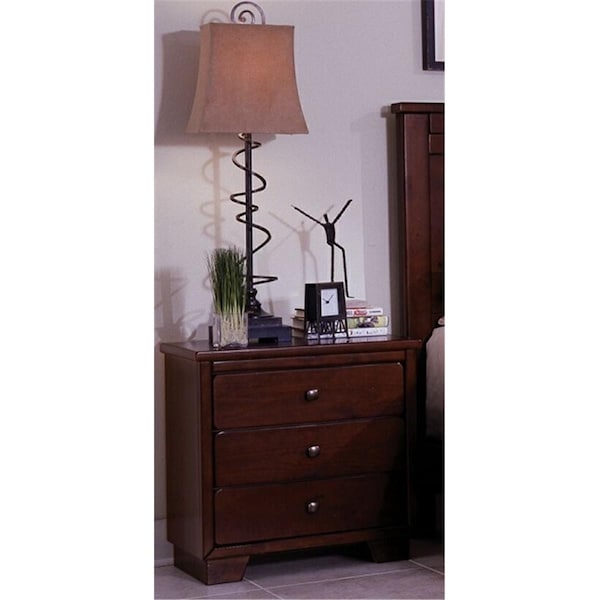 Progressive Furniture Diego Casual Style Night Stand- Espresso Pine - 61662-43
