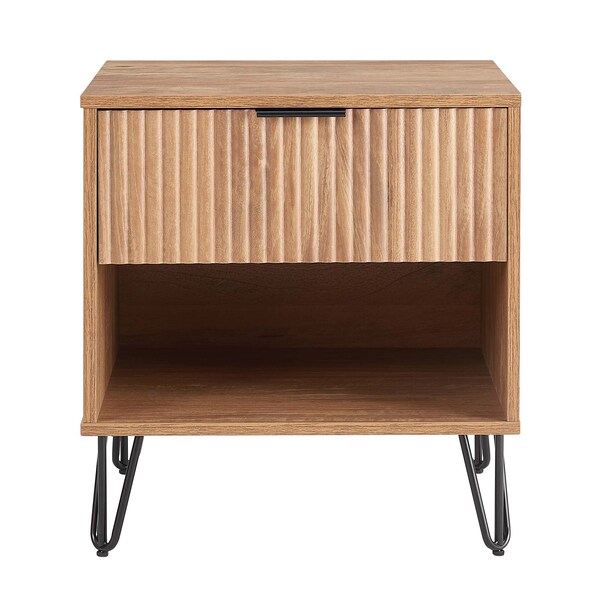 Manhattan Comfort DUMBO 1.0 Nightstand in Golden Brown - NS001-GB