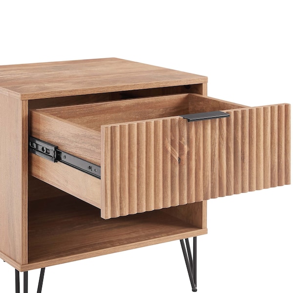 Manhattan Comfort DUMBO 1.0 Nightstand in Golden Brown - NS001-GB