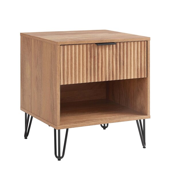 Manhattan Comfort DUMBO 1.0 Nightstand in Golden Brown - NS001-GB
