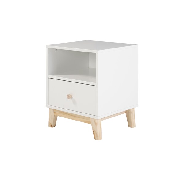 Alaterre Furniture MOD 19 1/2"W One Drawer Nightstand - AJMD0120WH