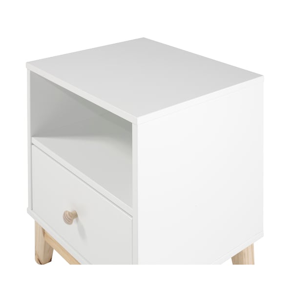 Alaterre Furniture MOD 19 1/2"W One Drawer Nightstand - AJMD0120WH