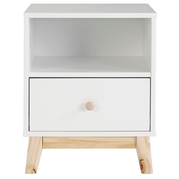Alaterre Furniture MOD 19 1/2"W One Drawer Nightstand - AJMD0120WH